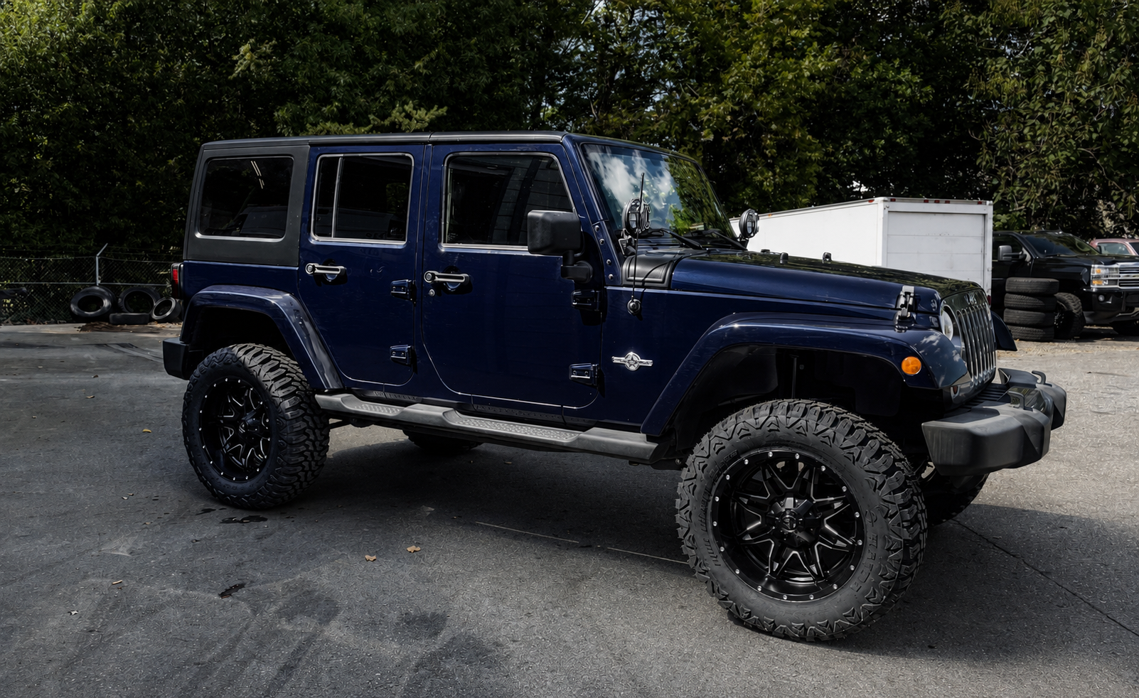 Jeep Wrangler after lift kit, on Fuel wheels and off-road tires
