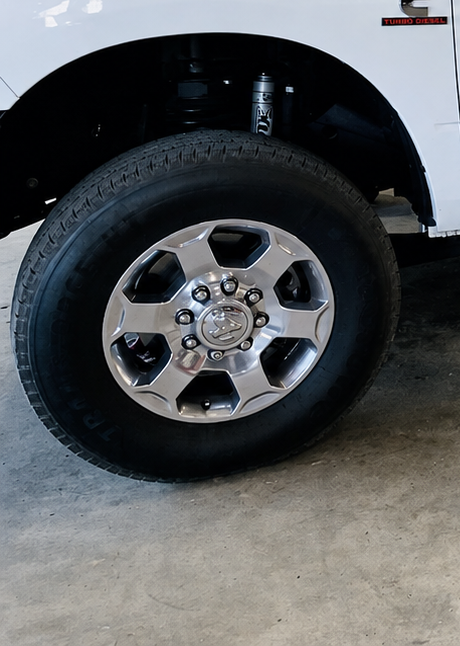 Ram 2500 wheel before lift kit install, stock ride height